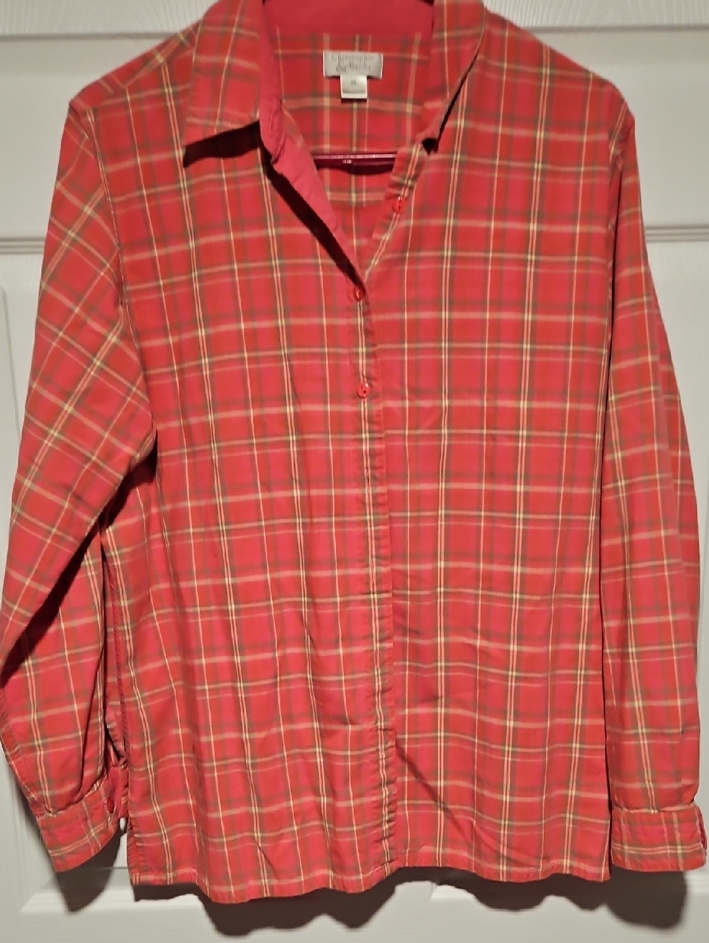 Christopher & Banks Plaid Button-Up Shirt